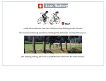 Tablet Screenshot of aare-radweg.info